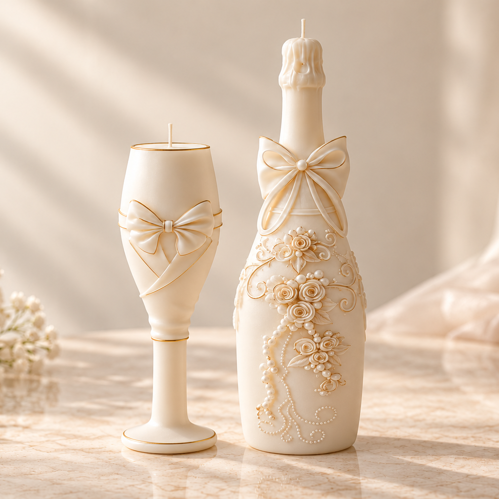 Champagne Toast Candle Set